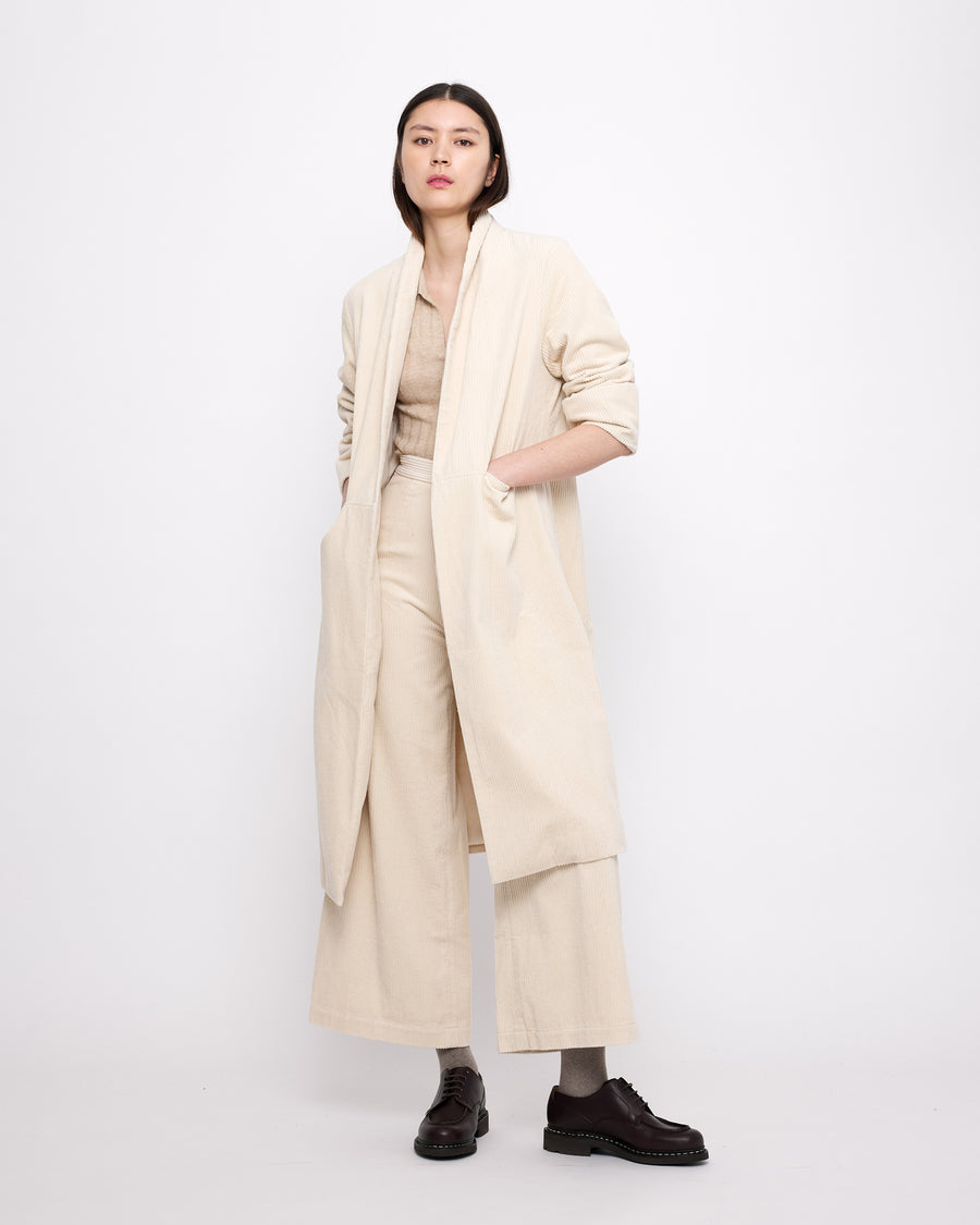 Open Fall Coat - Corduroy Edition - FW24 - Pearl