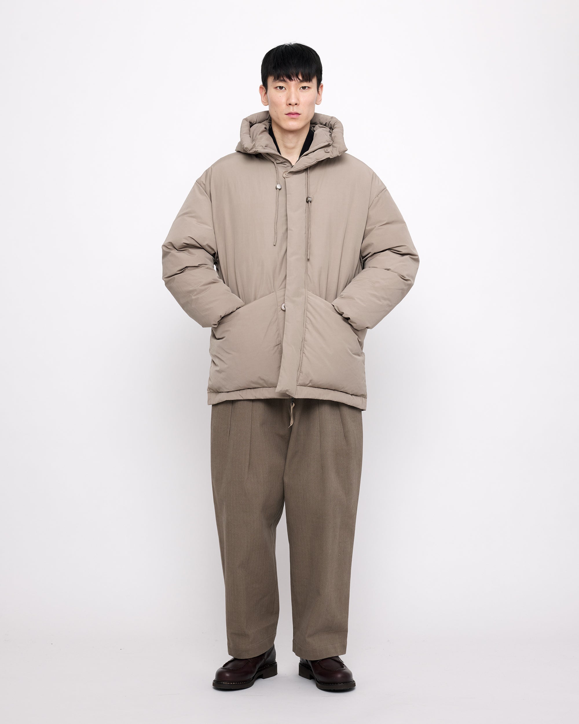 Hooded Puffer - FW24 - Taupe