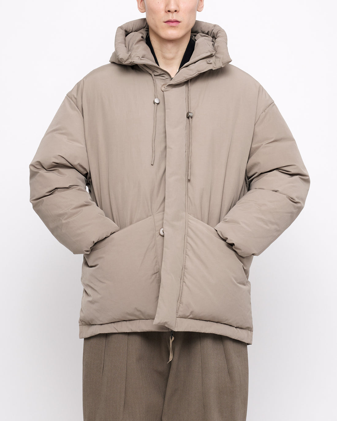 Hooded Puffer - FW24 - Taupe