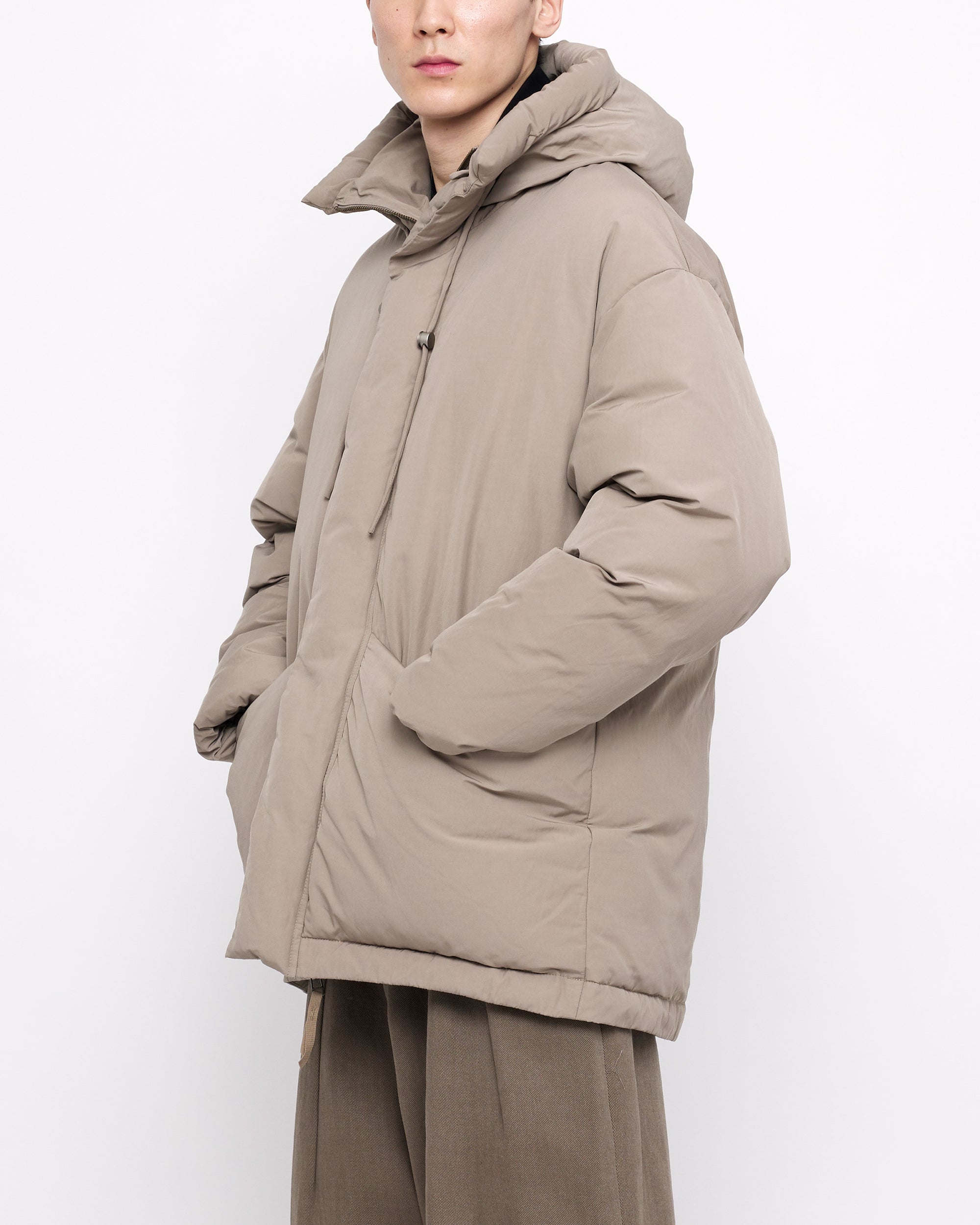 Hooded Puffer - FW24 - Taupe