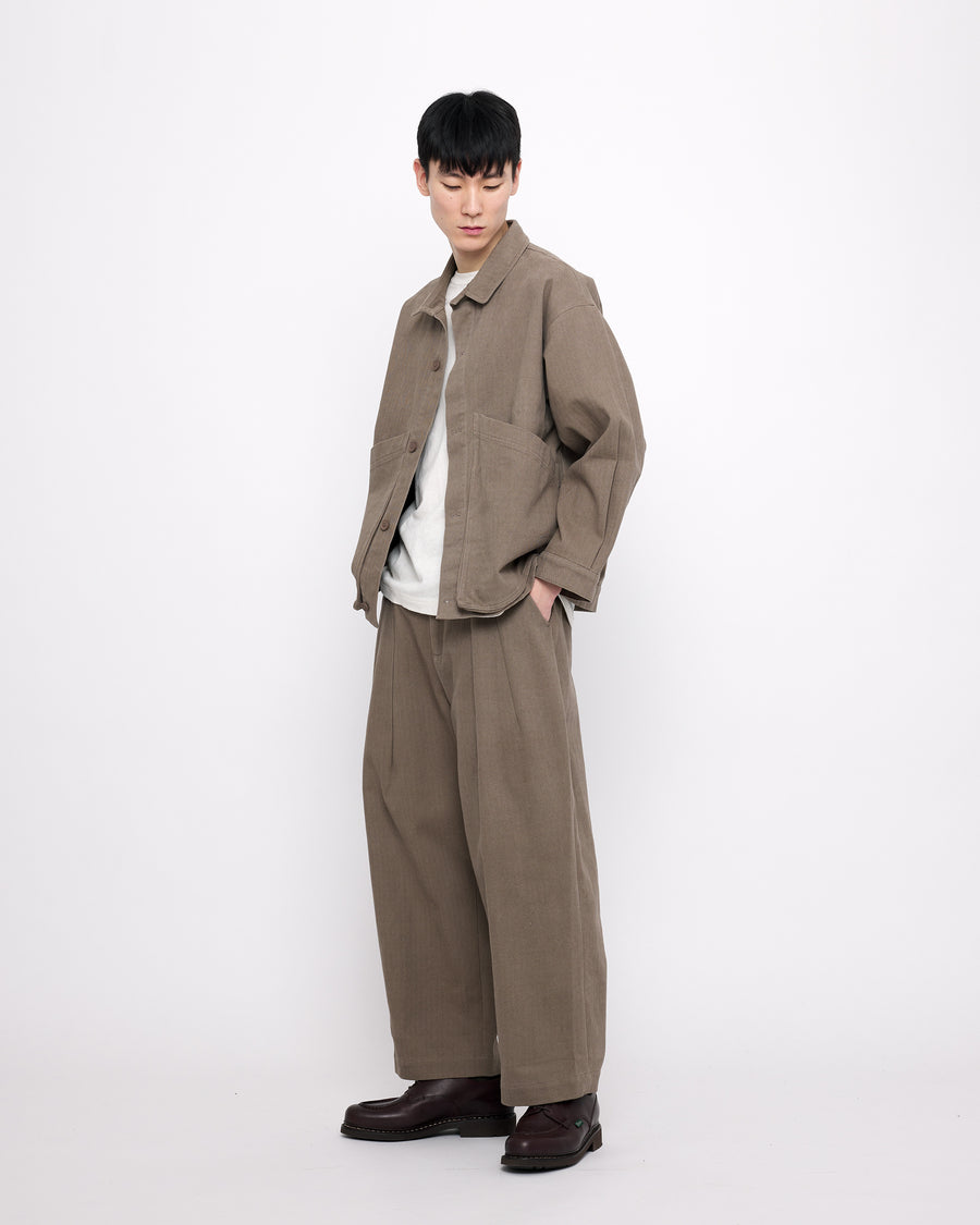 Signature Panel Pockets Shirt Jacket - Heavy Canvas Edition - Umber