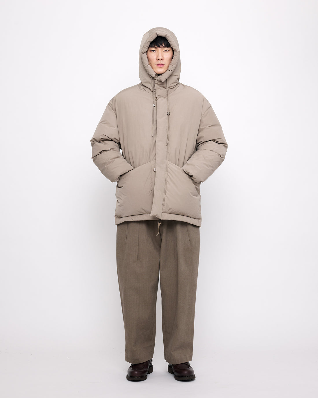 Hooded Puffer - FW24 - Taupe