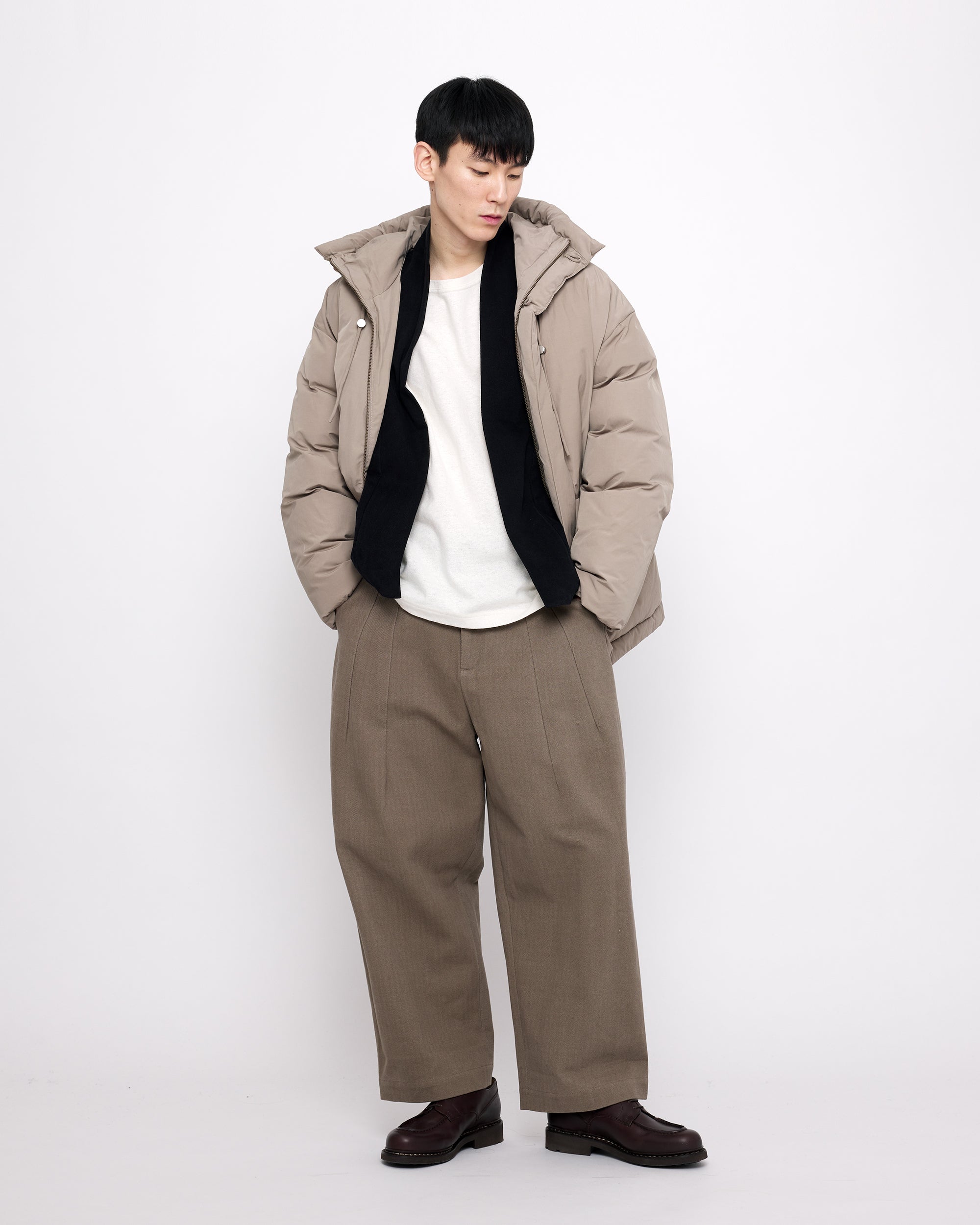 Hooded Puffer - FW24 - Taupe