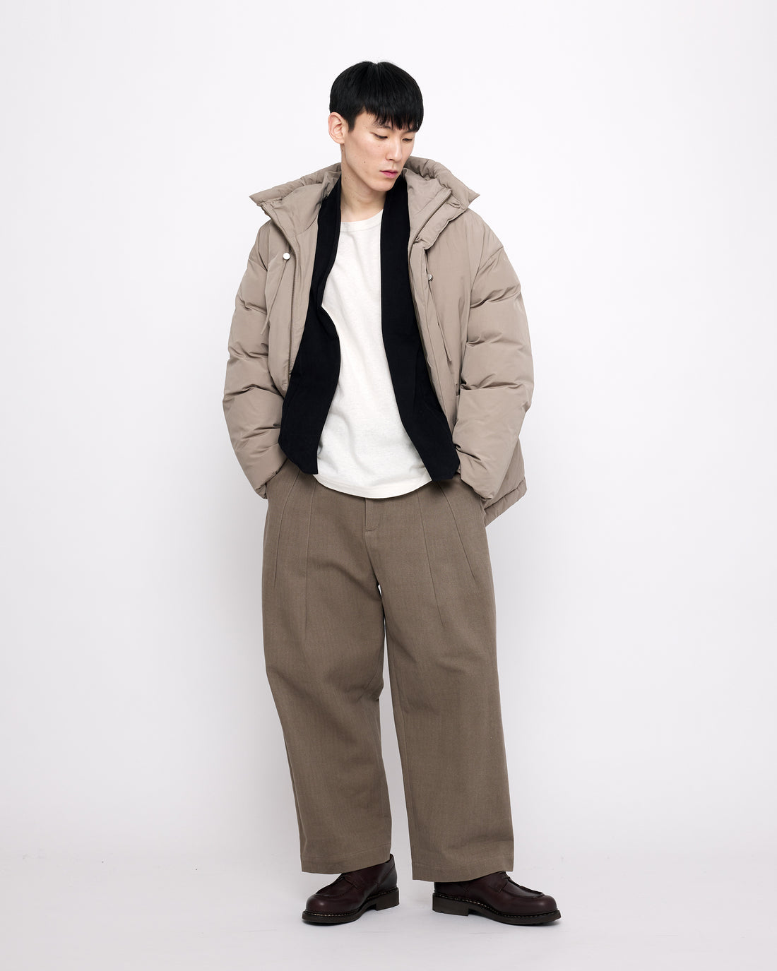 Hooded Puffer - FW24 - Taupe