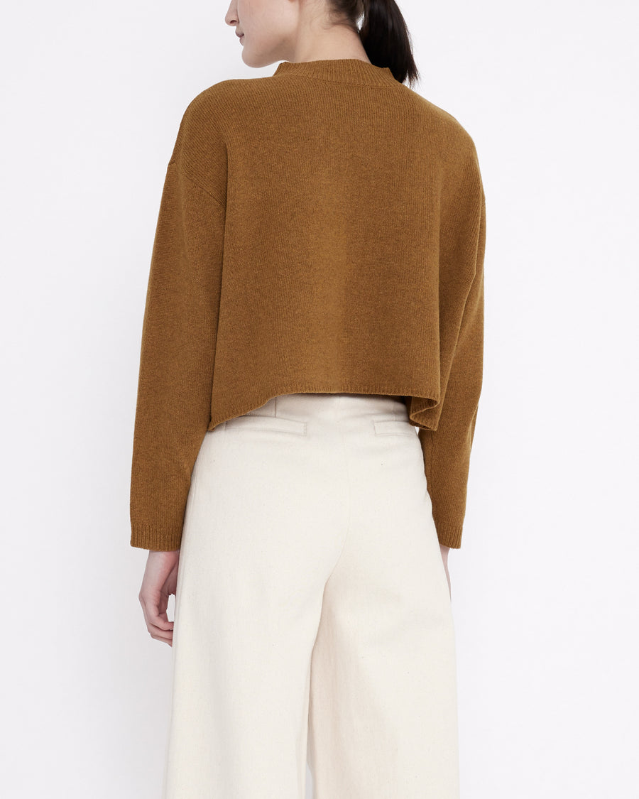 Merino Relaxed Mock-Neck Sweater - FW23 - Mustard