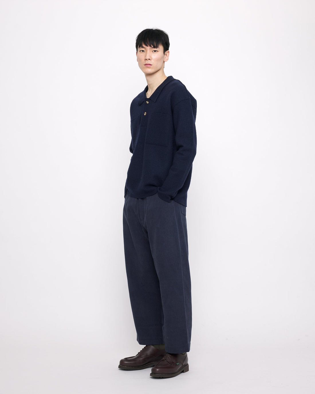 Signature Curve Legged Trouser - Heavy Canvas Edition - Navy