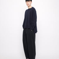 Relaxed Rolled Seam Sweater - FW24 - Navy