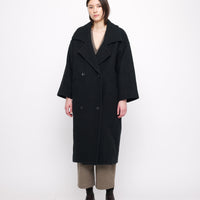 Oversized Wool Coat - FW24 - Charcoal Black