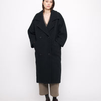 Oversized Wool Coat - FW24 - Charcoal Black