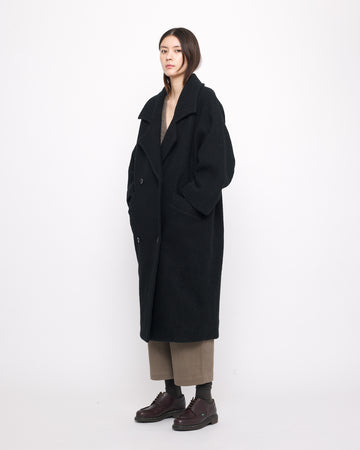 Oversized Wool Coat - FW24 - Charcoal Black