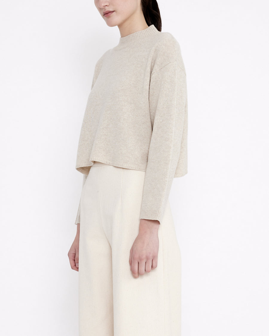 Merino Relaxed Mock-Neck Sweater - FW23 - Off-White