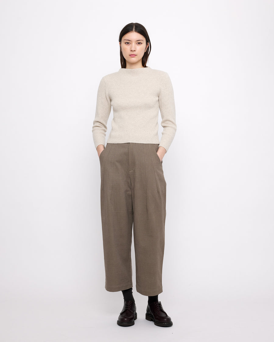 Signature Pleated Trouser - Heavy Canvas Edition - Umber