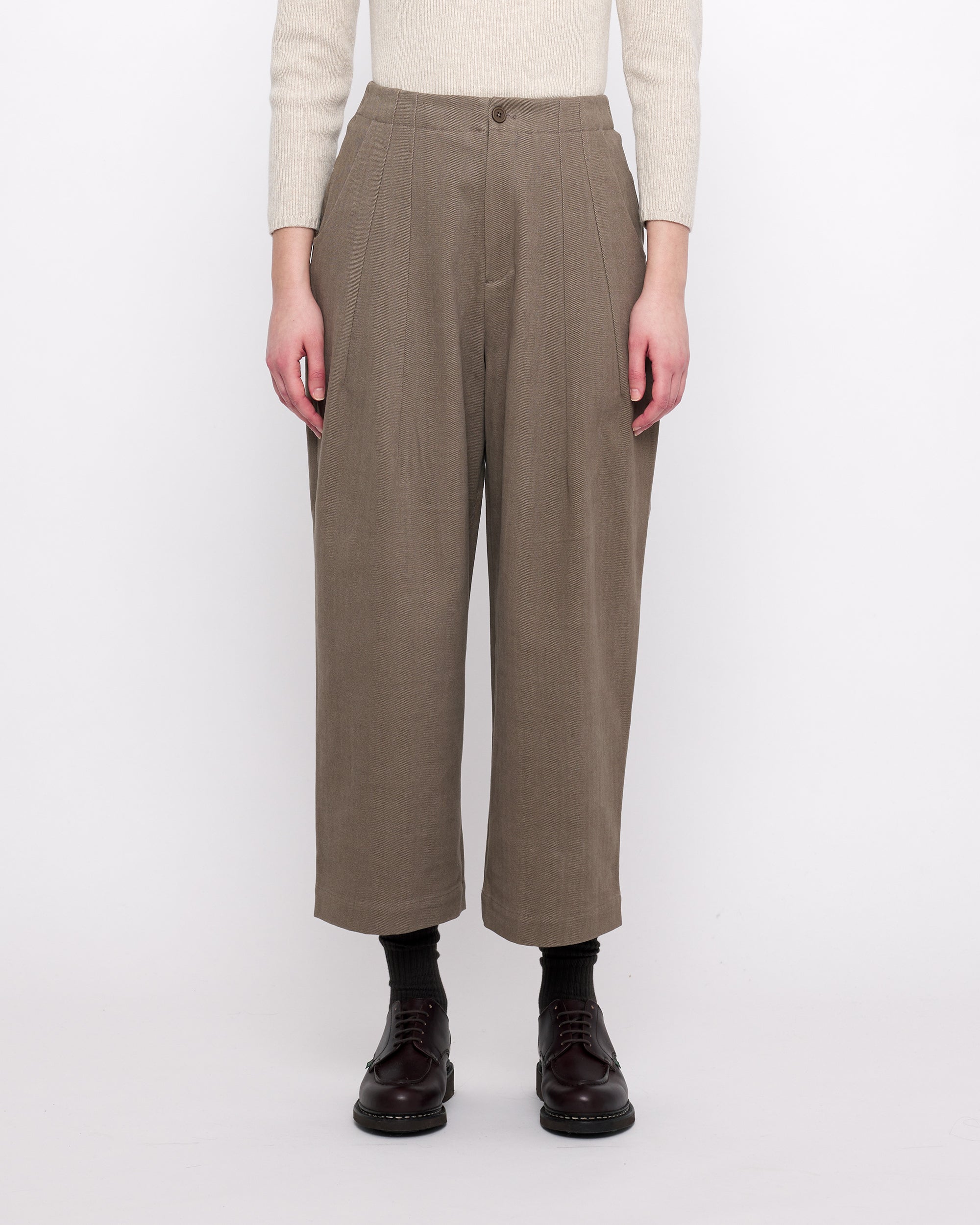 Signature Pleated Trouser - Heavy Canvas Edition - Umber