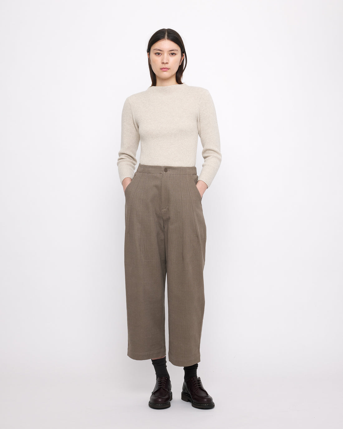 Signature Pleated Trouser - Heavy Canvas Edition - Umber