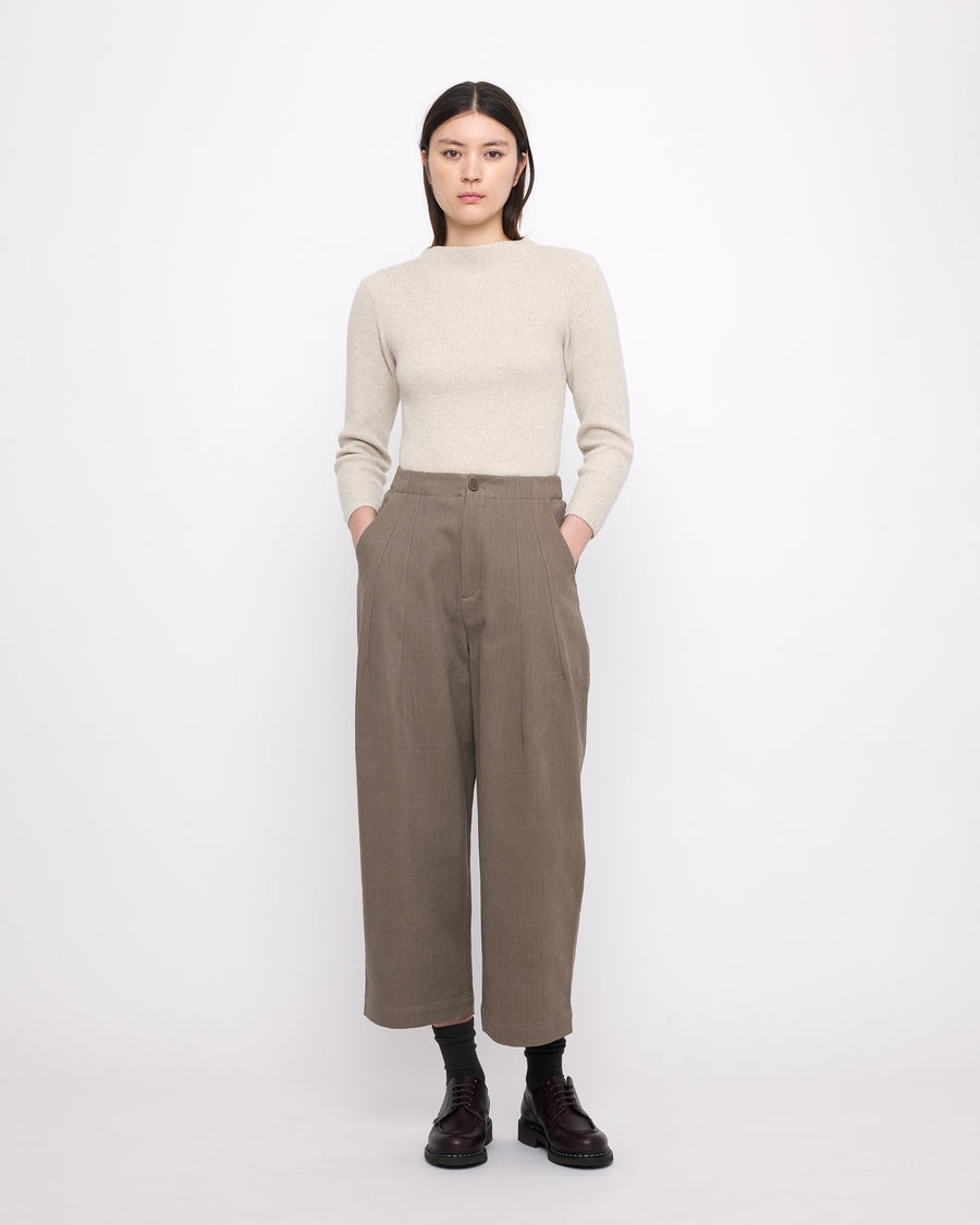 Signature Pleated Trouser - Heavy Canvas Edition - Umber