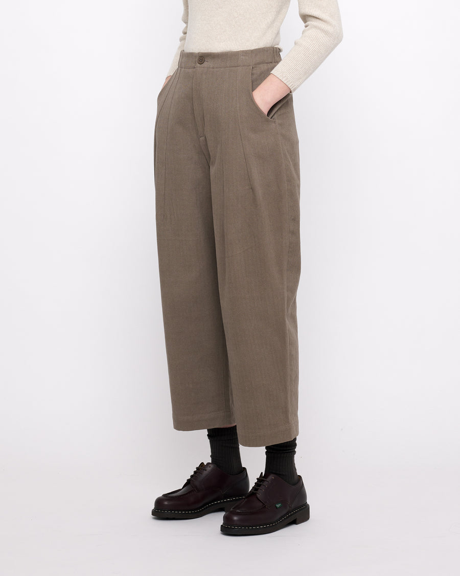 Signature Pleated Trouser - Heavy Canvas Edition - Umber