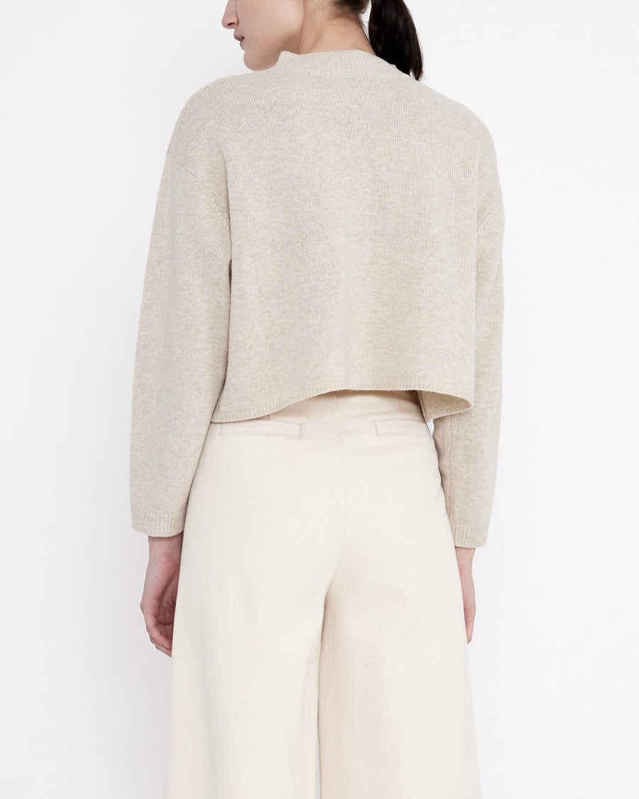 Merino Relaxed Mock-Neck Sweater - FW23 - Off-White