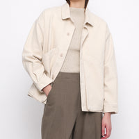 Signature Panel Pockets Shirt Jacket - Heavy Canvas Edition - Off-White