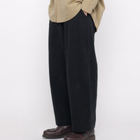 Signature Pleated Trouser - Heavy Canvas Edition - Black