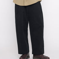 Signature Pleated Trouser - Heavy Canvas Edition - Black