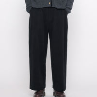 Signature Pleated Trouser - Heavy Canvas Edition - Black