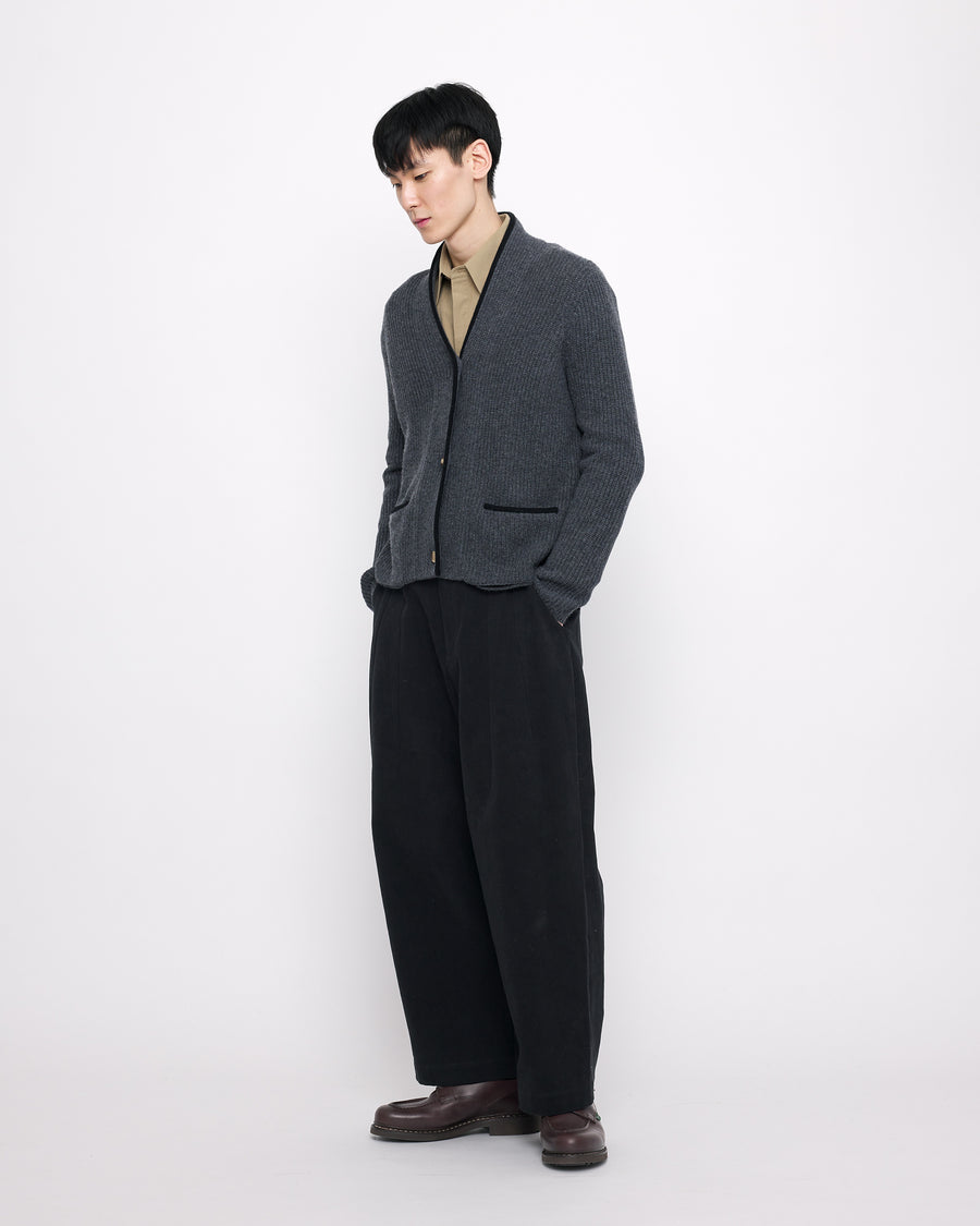 Signature Pleated Trouser - Heavy Canvas Edition - Black