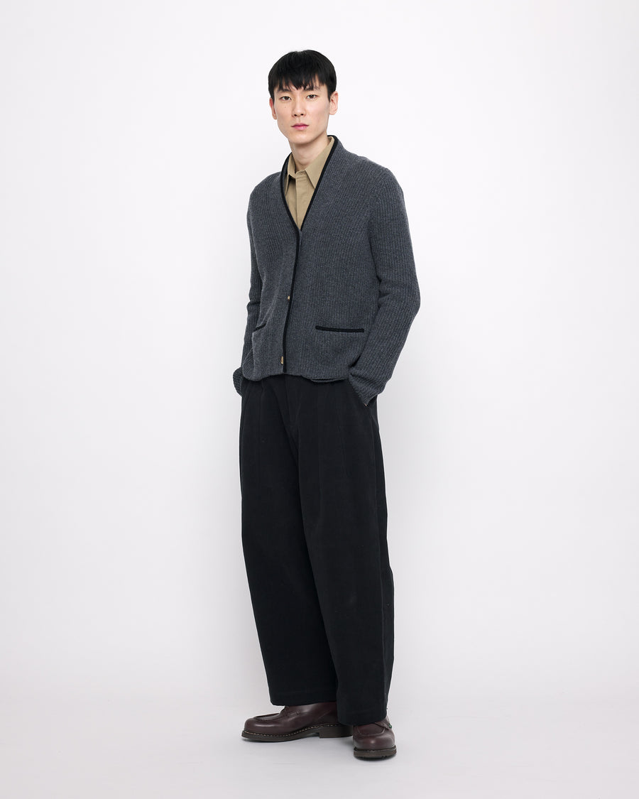 Signature Pleated Trouser - Heavy Canvas Edition - Black