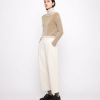 Signature Pleated Trouser - Heavy Canvas Edition - Off-White