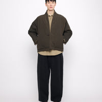 Padded Reversible Blazer - FW24 - Olive Brown/Taupe