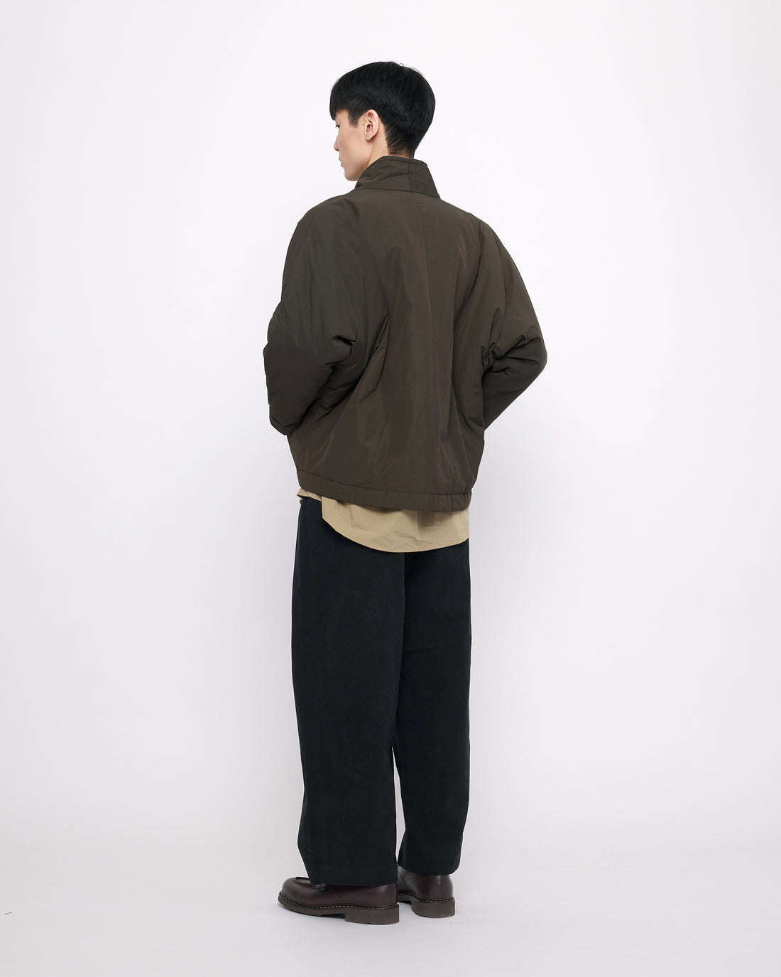 Padded Reversible Blazer - FW24 - Olive Brown/Taupe