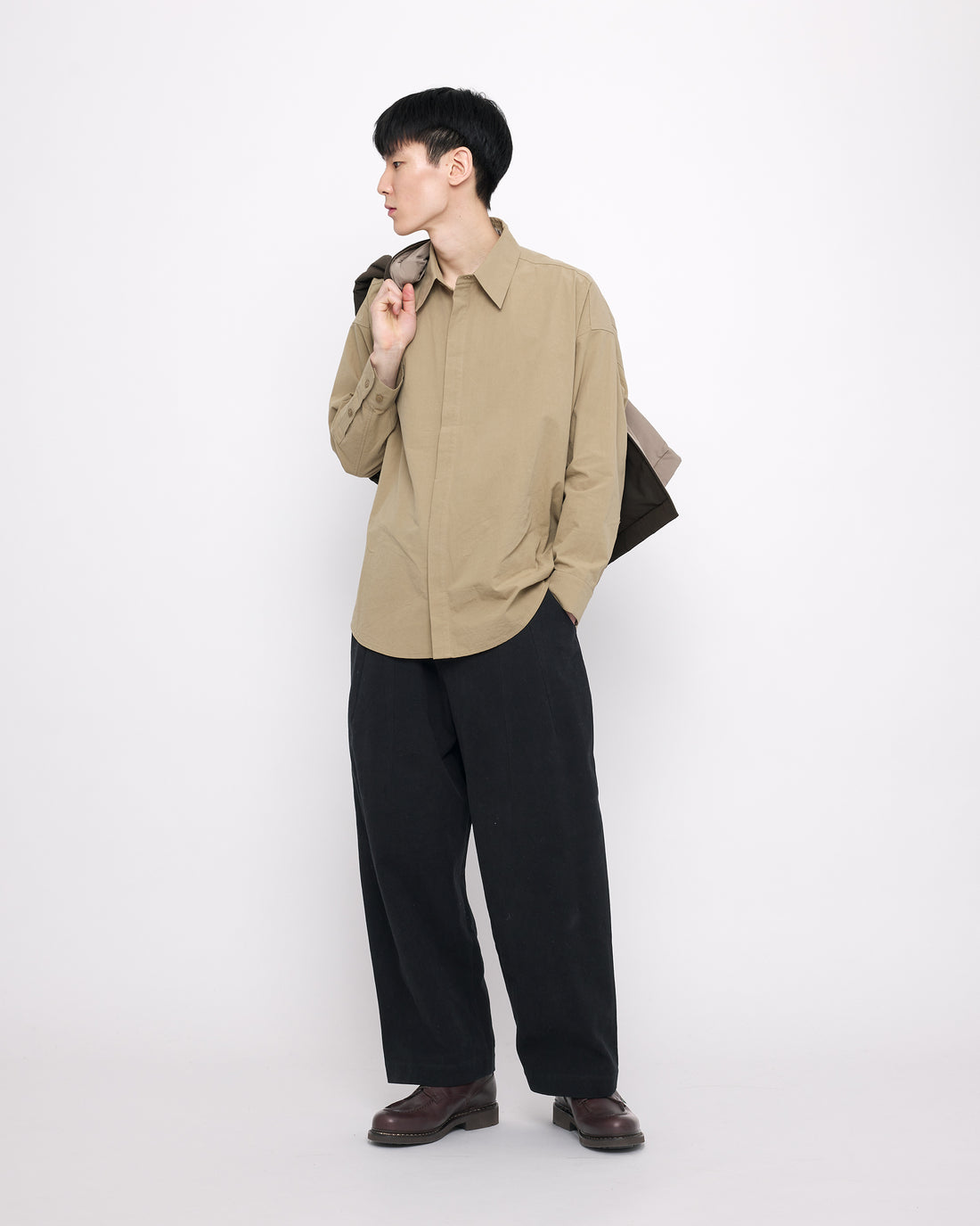 Cocoon Dress Shirt - FW24 - Artichoke