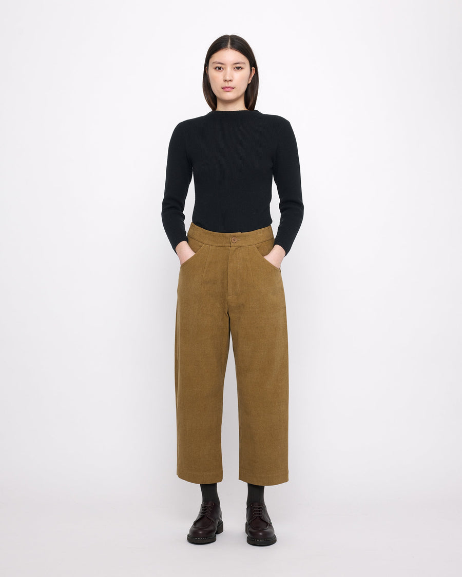 Signature Curve Legged Trouser - Heavy Canvas Edition - Kelp Brown