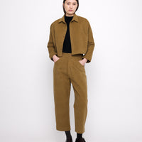 Signature 3/4 Cropped Shirt - Heavy Canvas Edition - Kelp Brown