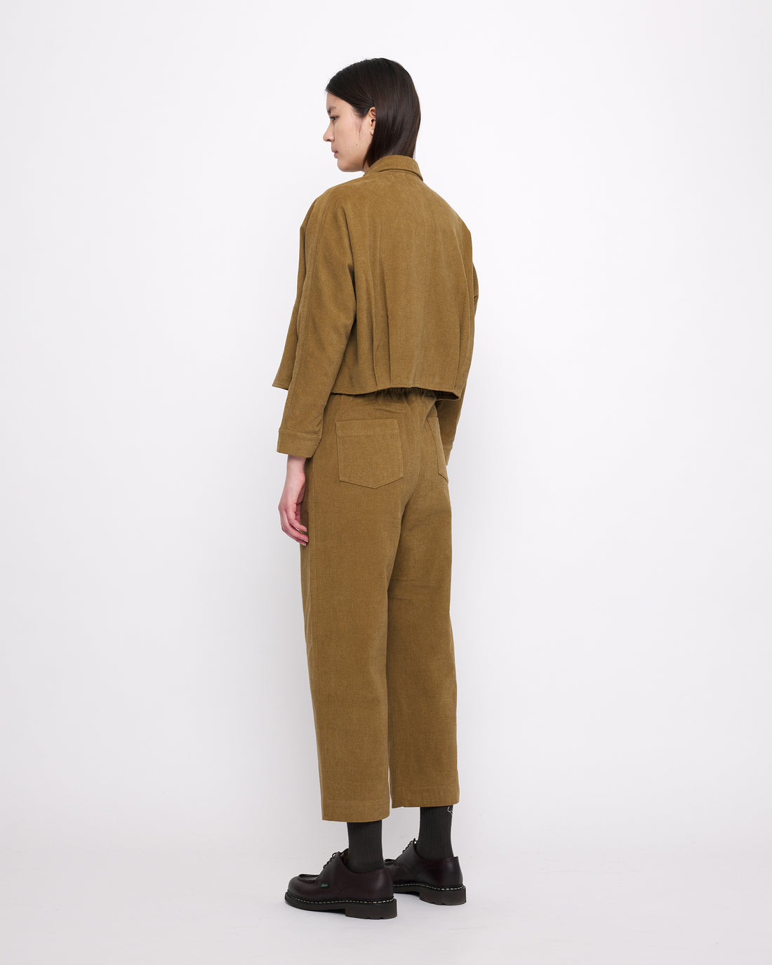 Signature 3/4 Cropped Shirt - Heavy Canvas Edition - Kelp Brown