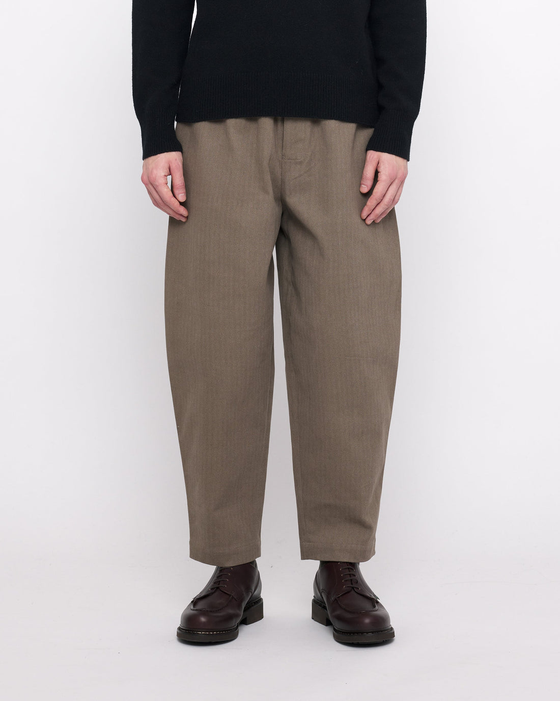 Signature Elastic Pull-Up Trouser - Heavy Canvas Edition - Umber