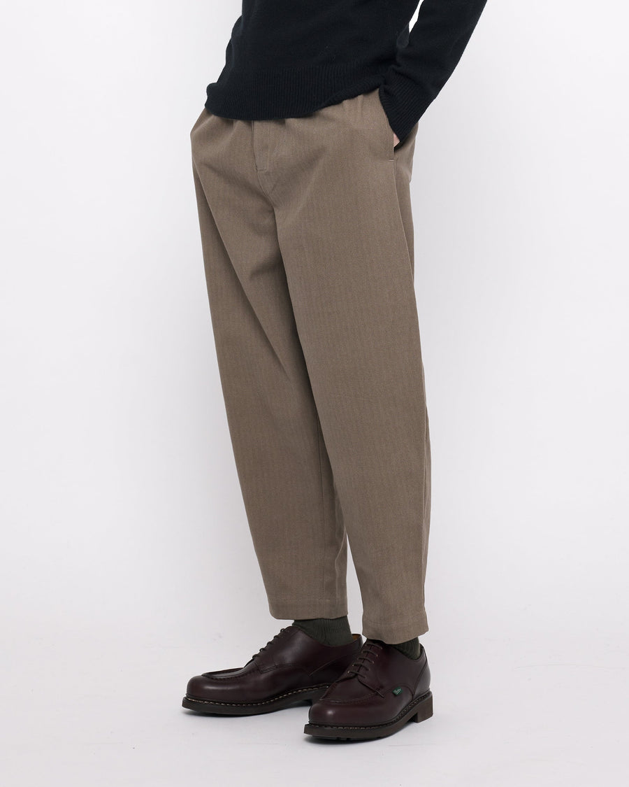 Signature Elastic Pull-Up Trouser - Heavy Canvas Edition - Umber