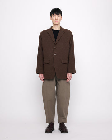 Oversized Wool Blazer - FW24 - Brown