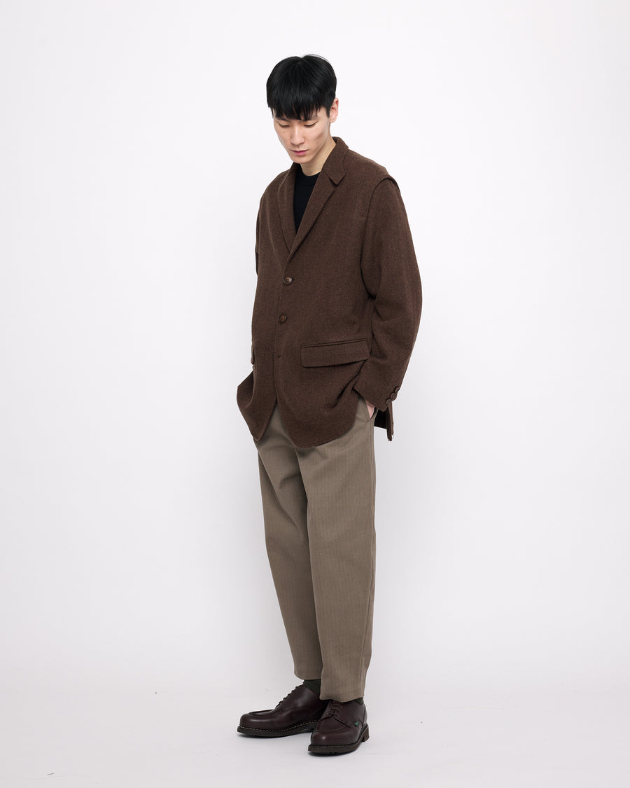 Oversized Wool Blazer - FW24 - Brown