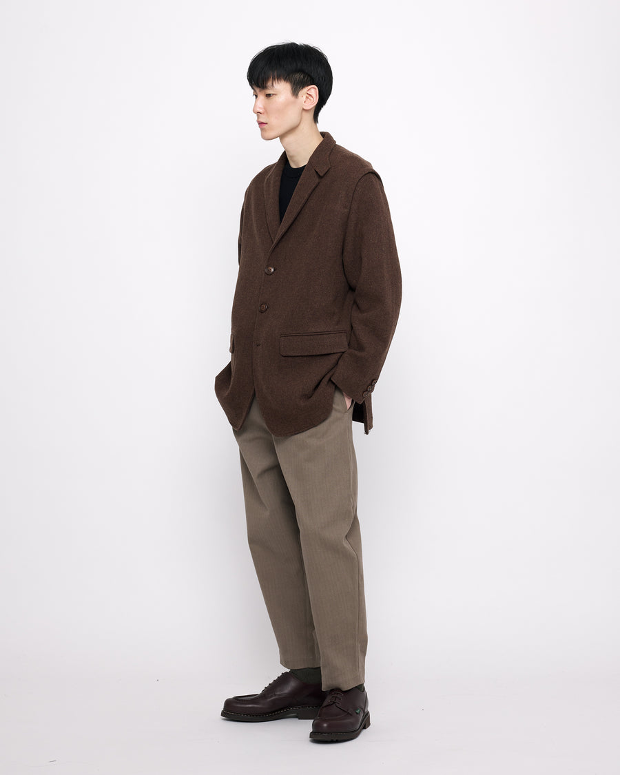 Oversized Wool Blazer - FW24 - Brown