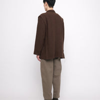 Oversized Wool Blazer - FW24 - Brown