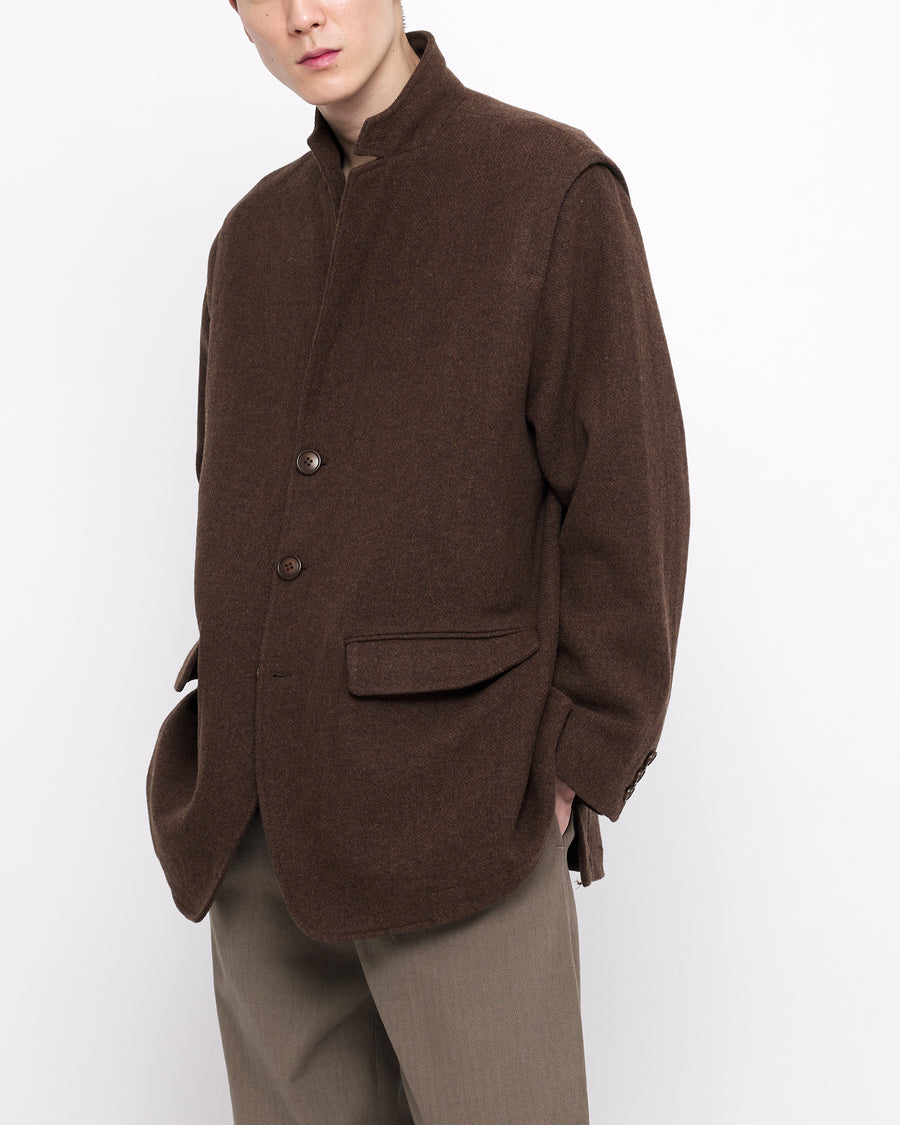 Oversized Wool Blazer - FW24 - Brown