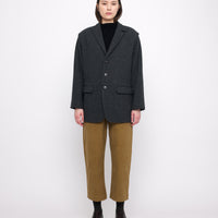 Oversized Wool Blazer - FW24 - Charcoal