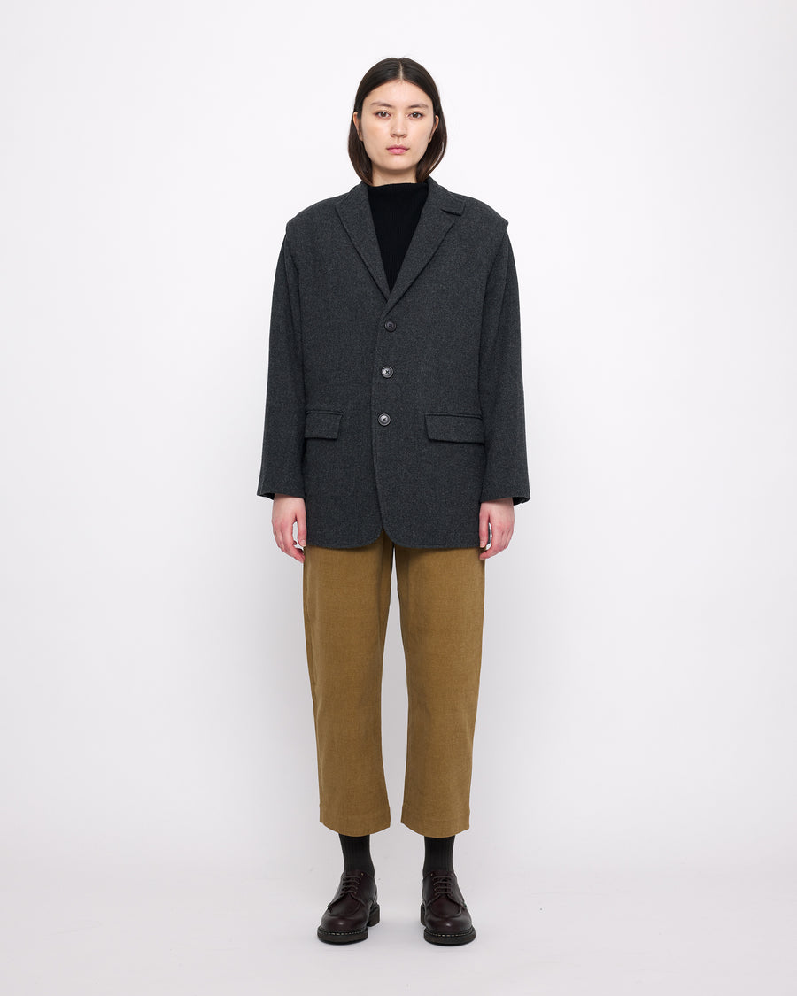 Oversized Wool Blazer - FW24 - Charcoal