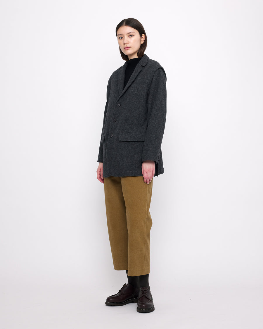 Oversized Wool Blazer - FW24 - Charcoal