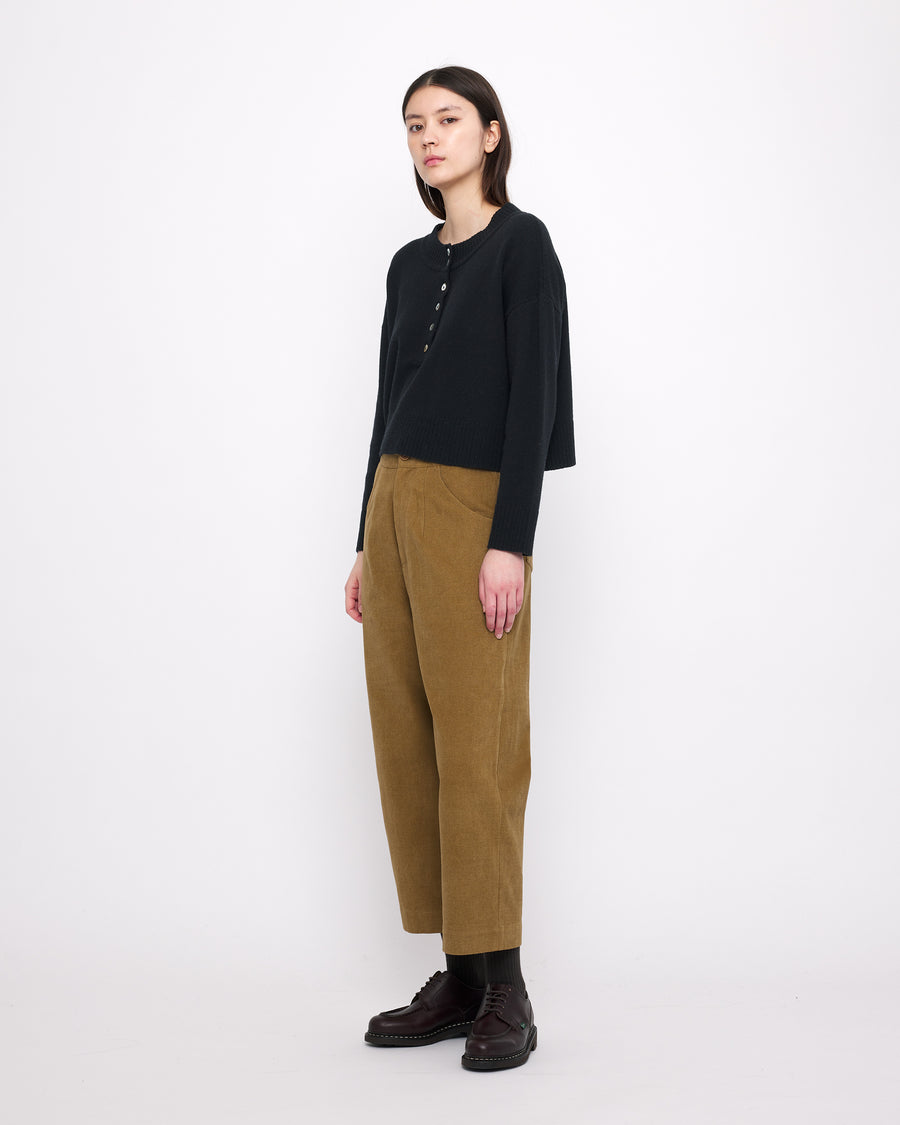 Relaxed Cropped Pull-Over - FW24 - Black