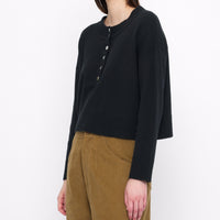 Relaxed Cropped Pull-Over - FW24 - Black