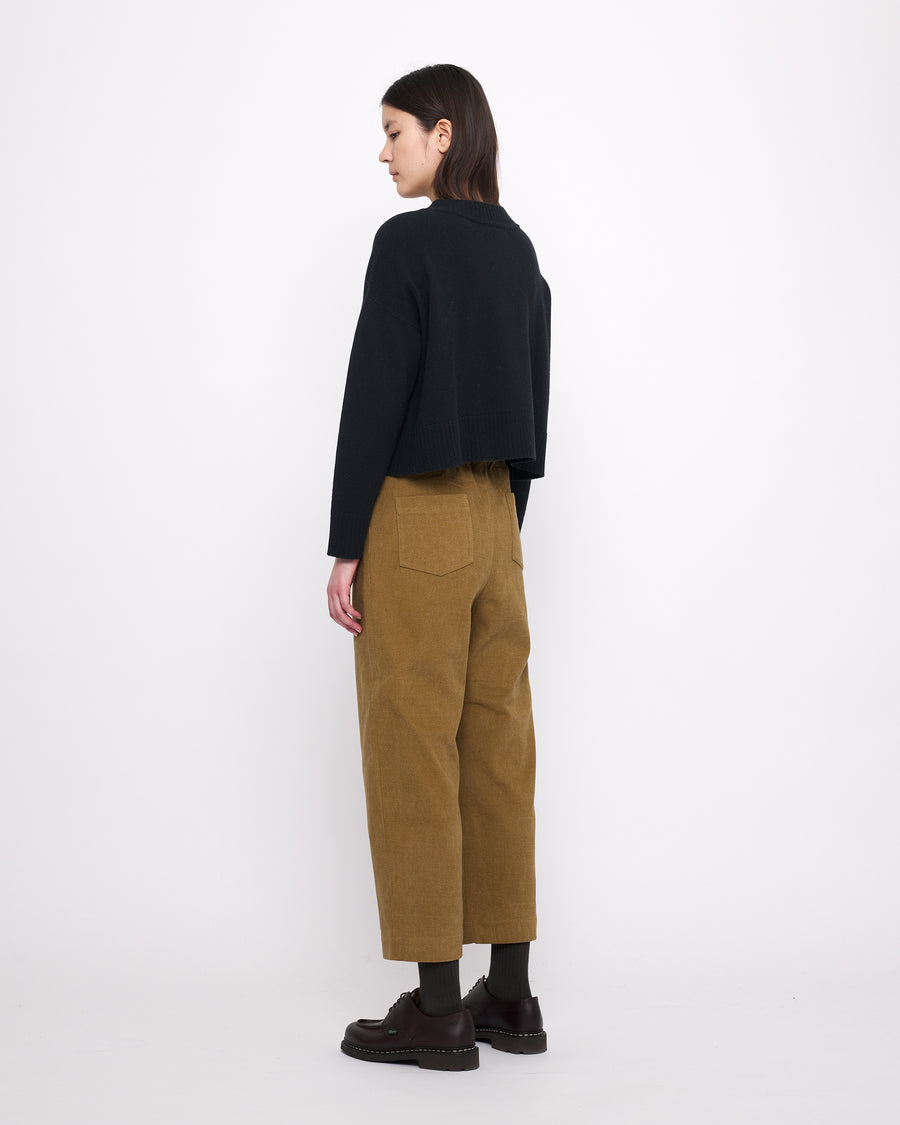 Relaxed Cropped Pull-Over - FW24 - Black