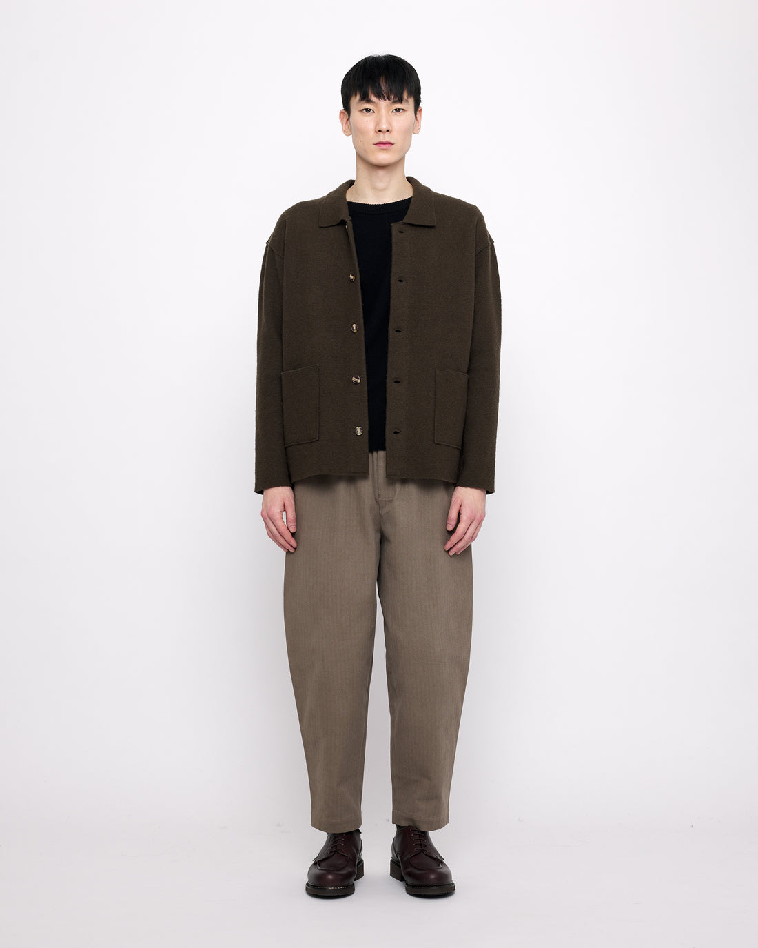 Boiled Wool Chore Shirt Jacket - FW24 - Olive