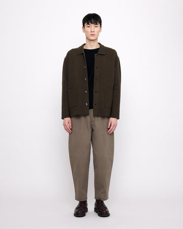 Boiled Wool Chore Shirt Jacket - FW24 - Olive