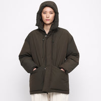 Hooded Puffer - FW24 - Olive Brown